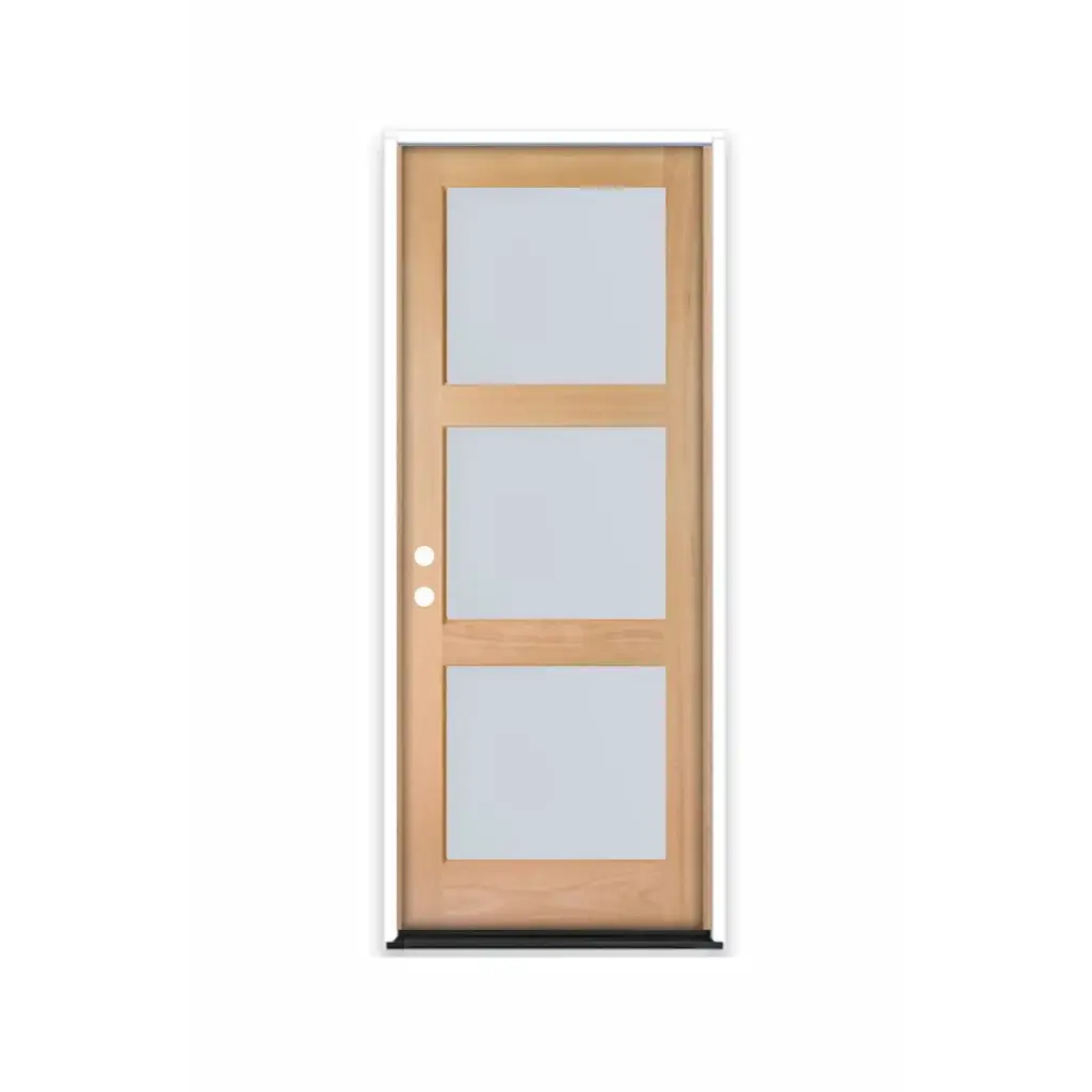 MAHOGANY 3068 RH MAHOGANY 3 LITE EQUAL FROSTED