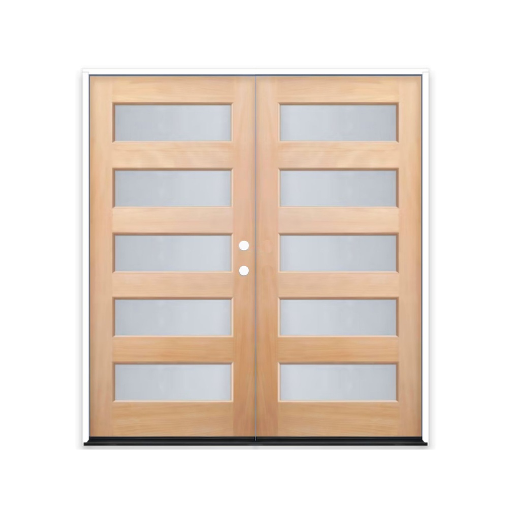 MAHOGANY WOOD 6068 LH MAHOGANY 5 LITE EQUAL FROSTED IG