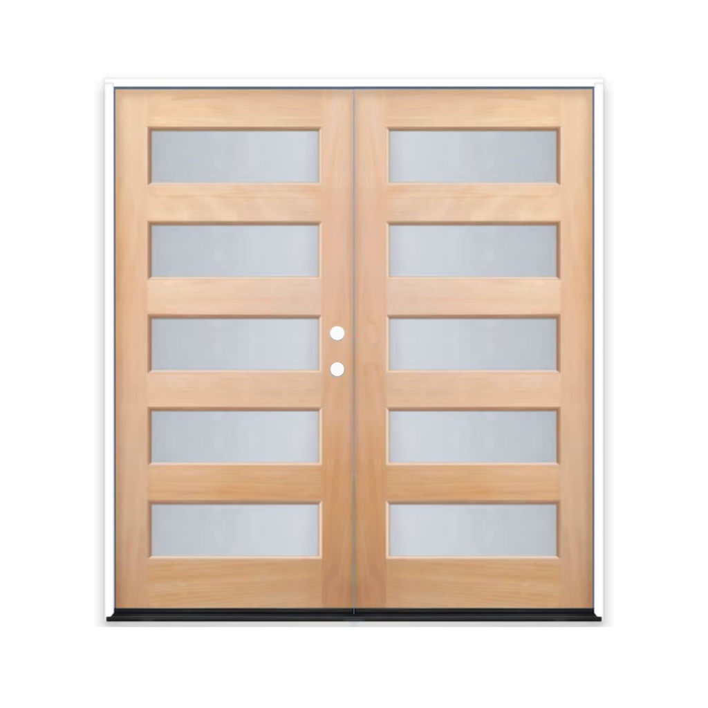 MAHOGANY WOOD 6080 LH MAHOGANY 5 LITE EQUAL FROSTED IG