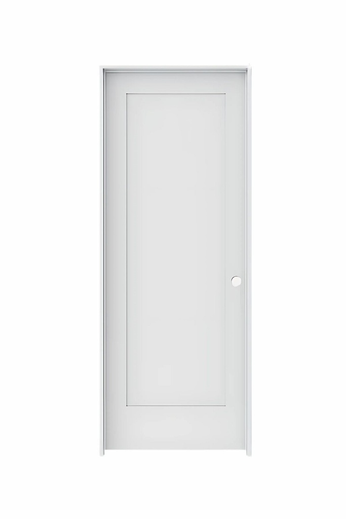 1PSH2468LH -1 Panel Shaker Interior Door 2'4" x 6'8" LEFT