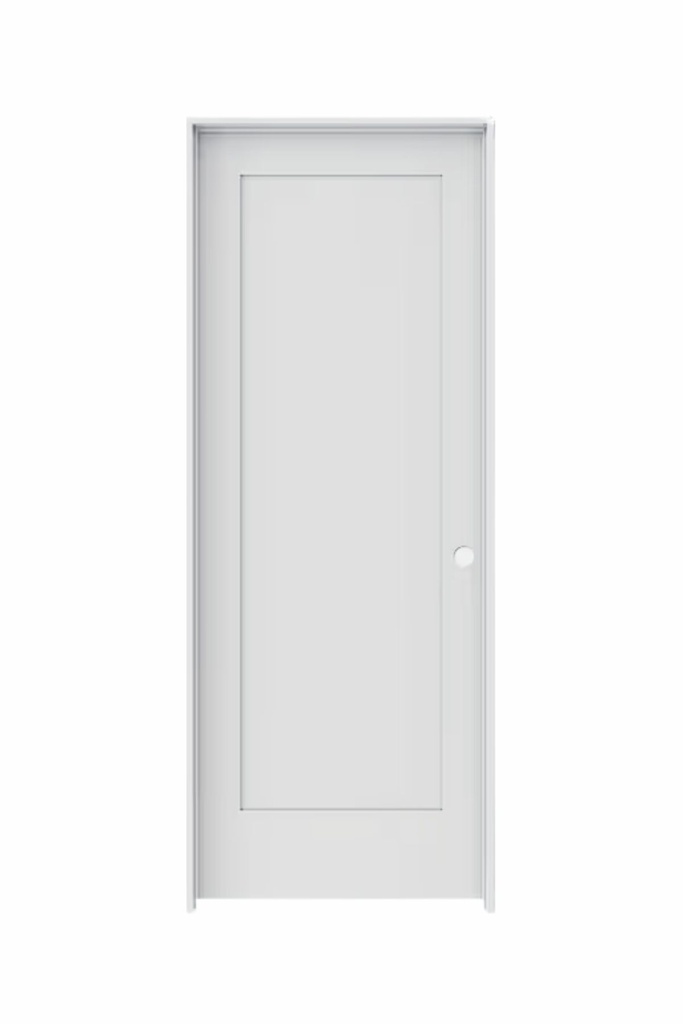 1PSH2880LH -1 Panel Shaker Interior Door 2'8" x 8'0" LEFT