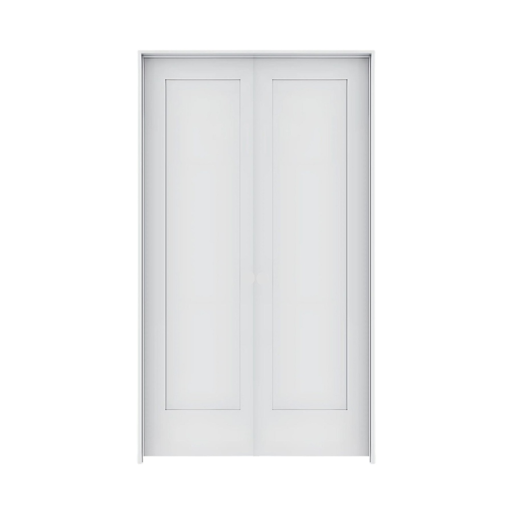 1PSH4080DBL -1 Panel Shaker Interior Door 4'0" x 8'0" DOUBLE