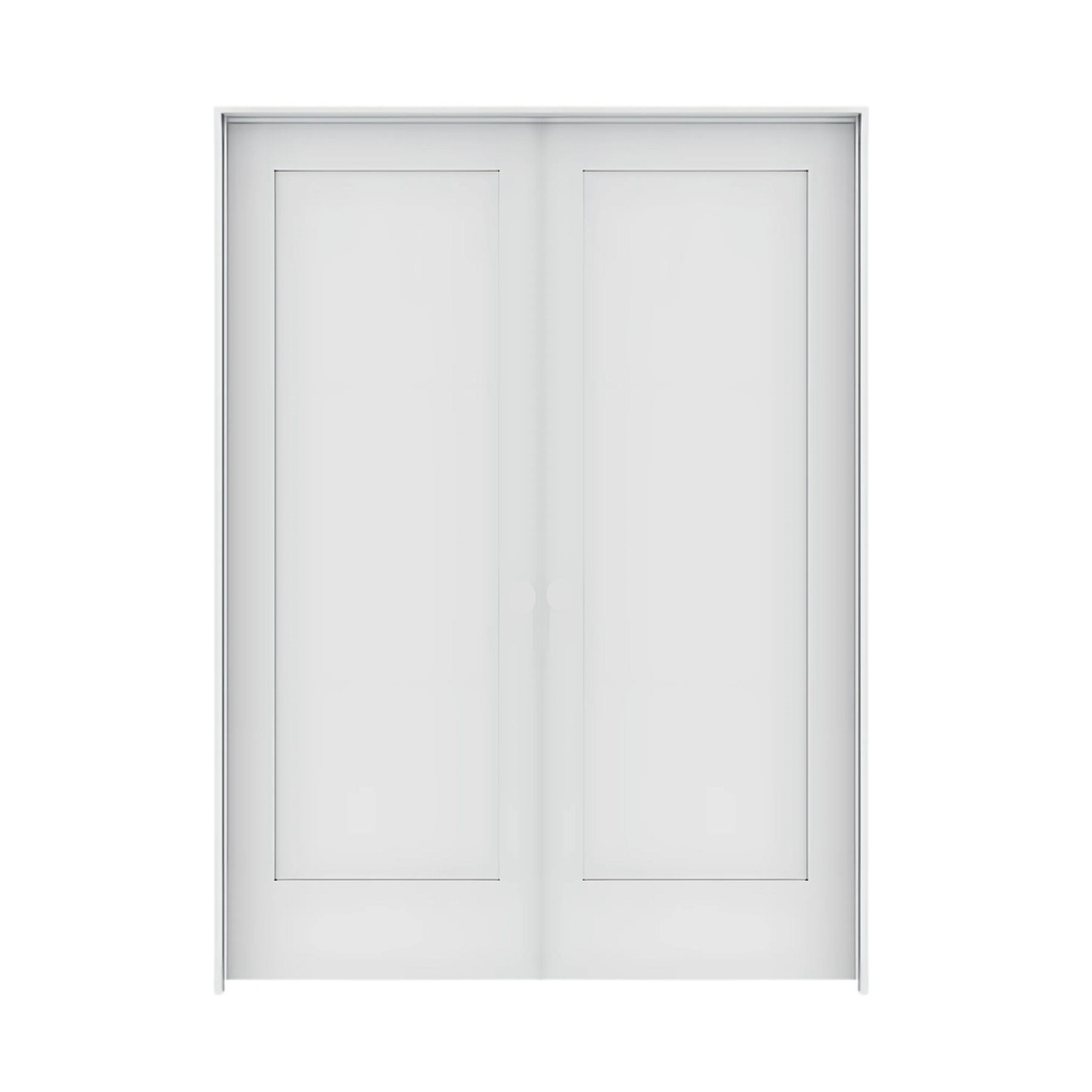 1PSH5080DBL -1 Panel Shaker Interior Door 5'0" x 8'0" DOUBLE