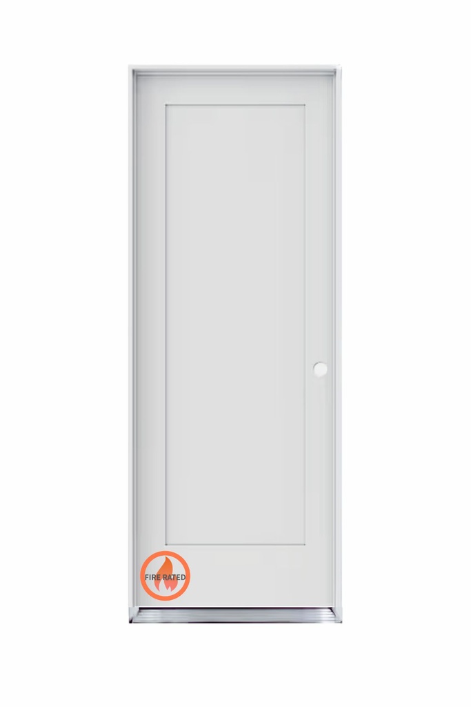 HG1PSH2868LH -1 Panel Shaker Interior House to Garage Door 2'8" x 6'8" LEFT