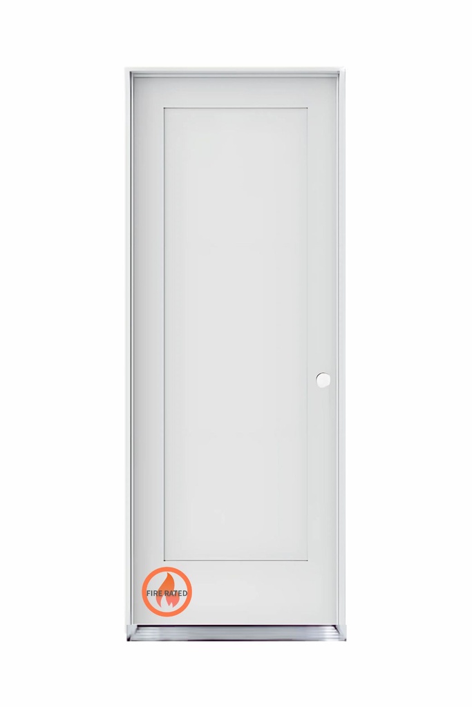 HG1PSH3080LH -1 Panel Shaker Interior House to Garage Door 3'0" x 8'0" LEFT