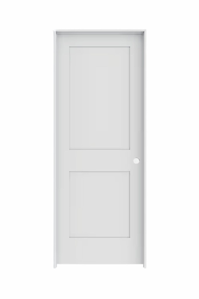 2PSH3068LH -- 2 Panel Shaker Door 3'0" x 6'8" LEFT