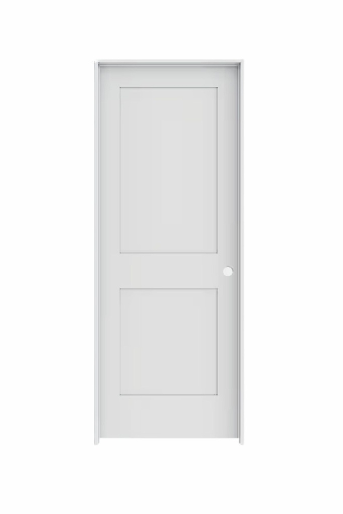 2PSH2668LH -- 2 Panel Shaker Door 2'6" x 6'8" LEFT