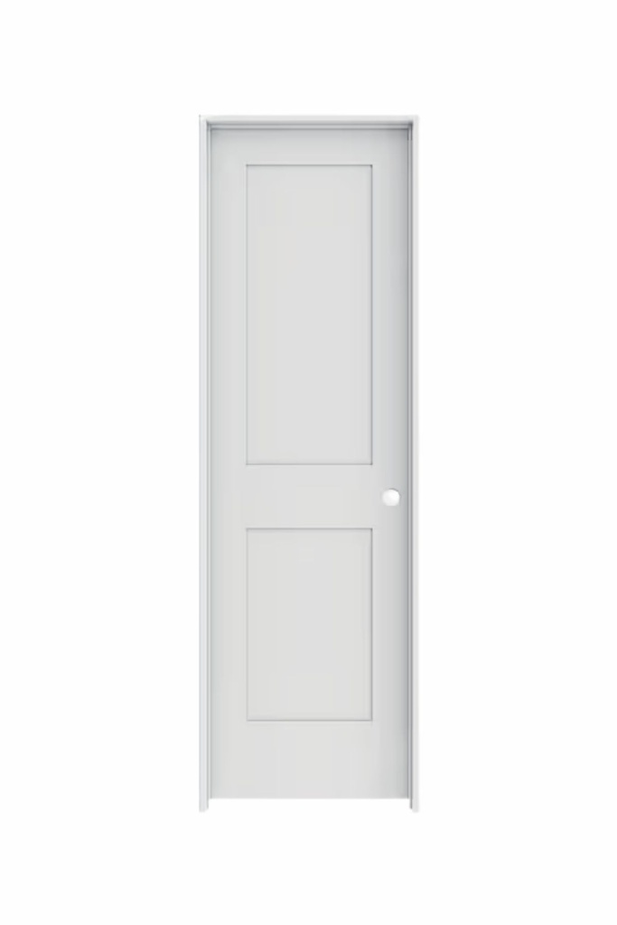 2PSH2068LH - 2 Panel Shaker Interior Door 2'0" x 6'8" LEFT
