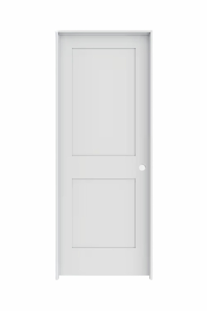 2PSH2880LH - 2 Panel Shaker Interior Door 2'8" x 8'0" LEFT