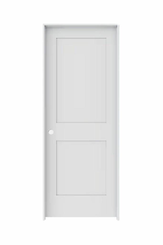 2PSH2880RH - 2 Panel Shaker Interior Door 2'8" x 8'0" RIGHT