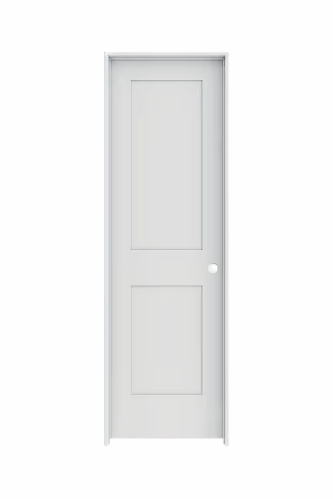 2PSH2080LH - 2 Panel Shaker Interior Door 2'0" x 8'0" LEFT