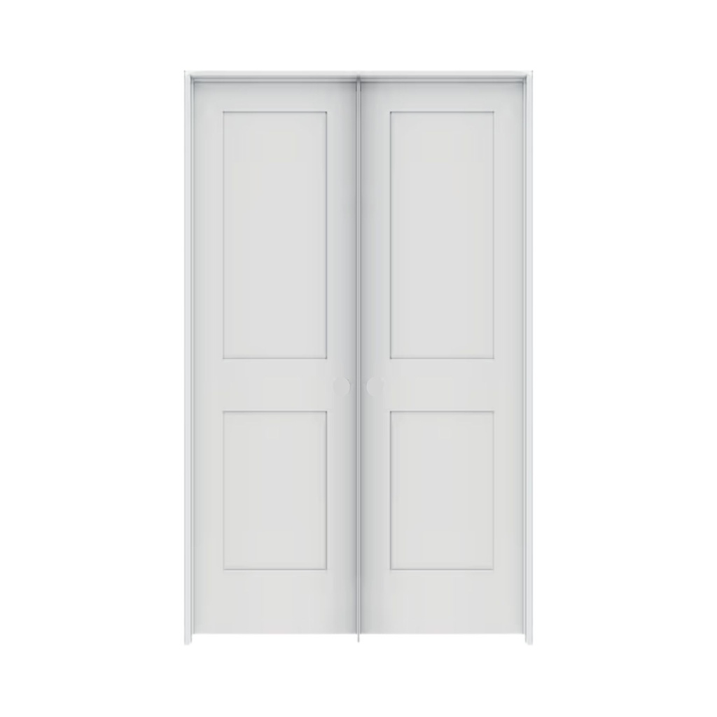 2PSH4068DBL - 2 Panel Shaker Interior Door 4'0" x 6'8" DOUBLE