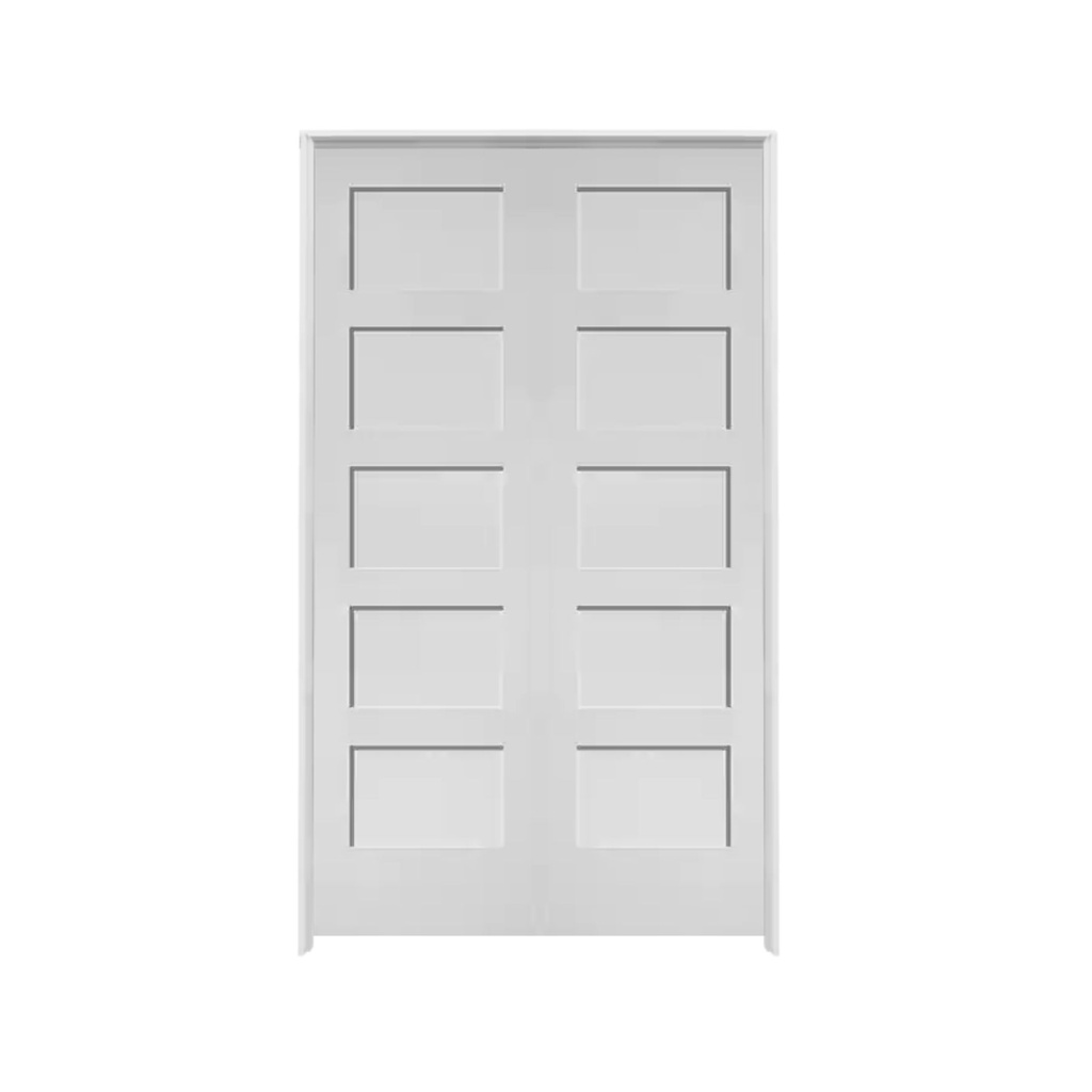 5PSH4068DBL -- 5 Panel Shaker Door 4'0" x 6'8" DOUBLE