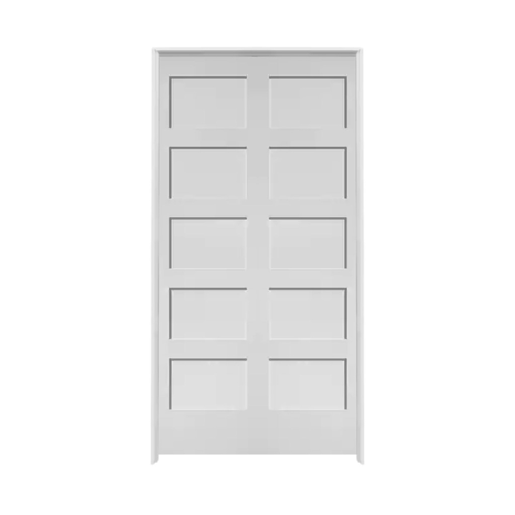 5PSH3080DBL -- 5 Panel Shaker Door 3'0" x 8'0" DOUBLE