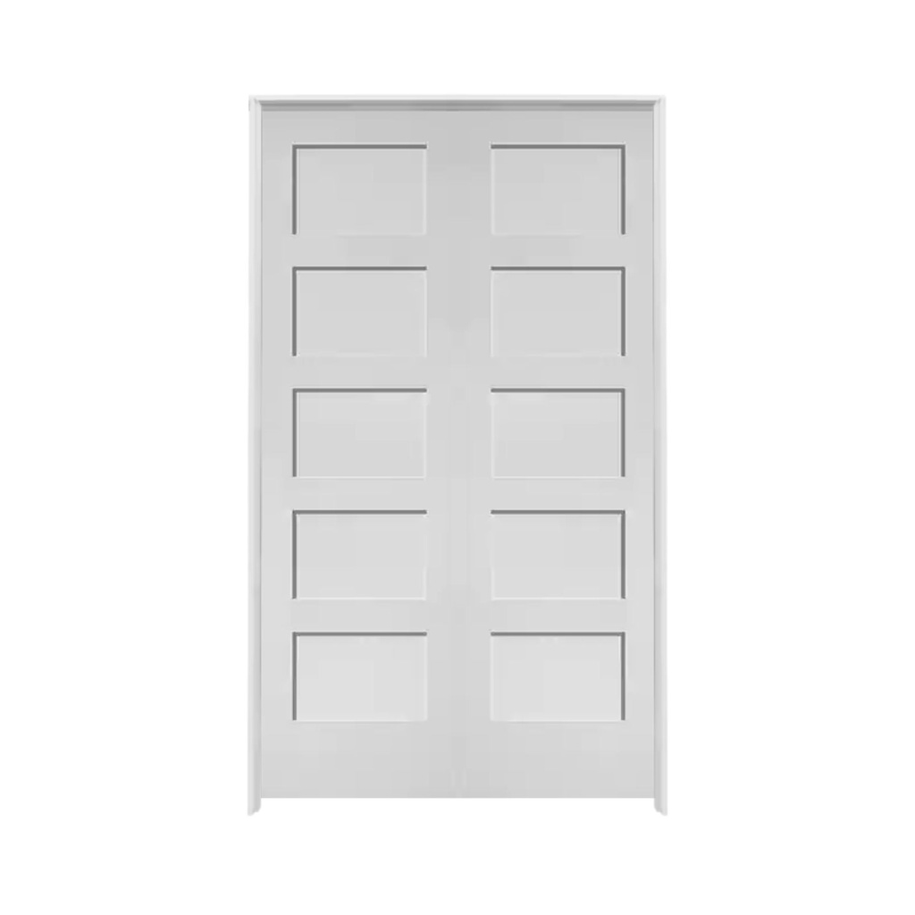 5PSH4080DBL -- 5 Panel Shaker Door 4'0" x 8'0" DOUBLE