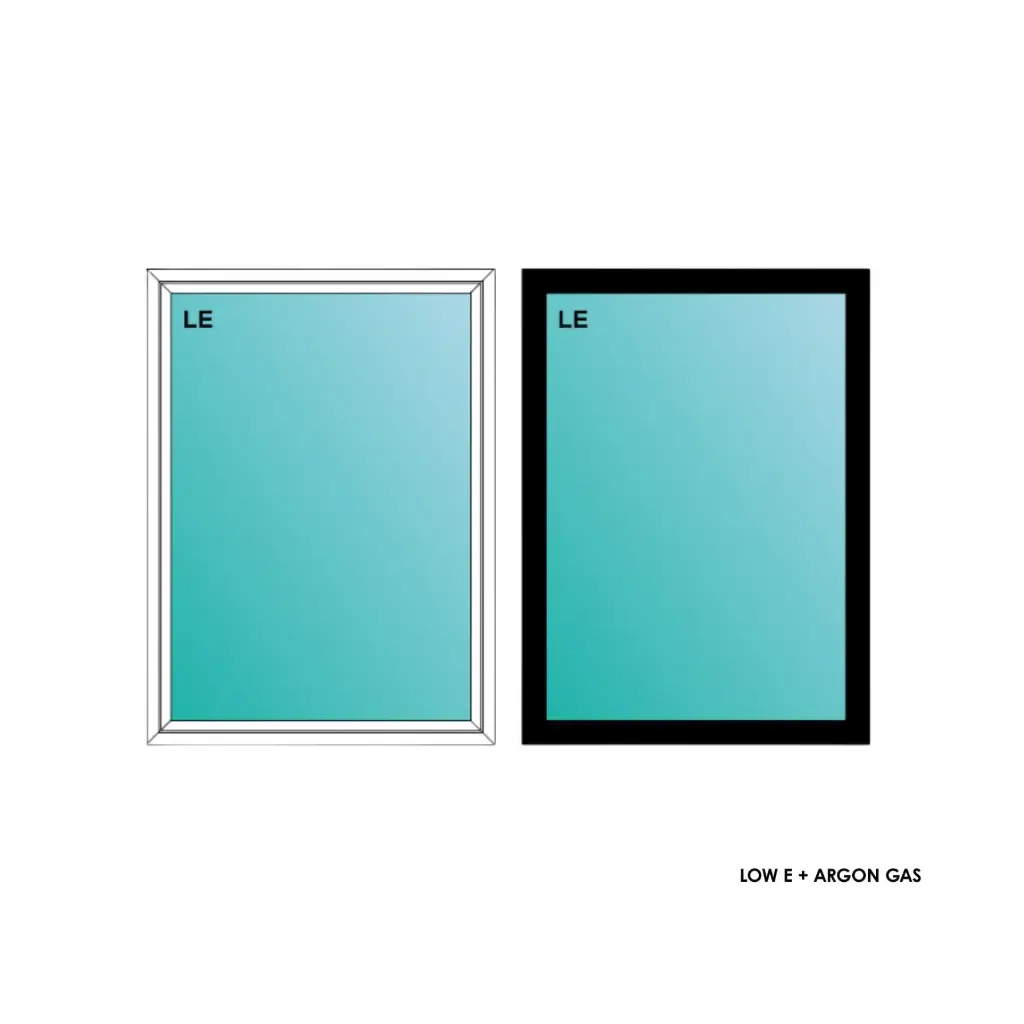 ELEVATE WINDOWS: 3850 BLK PW 44X60