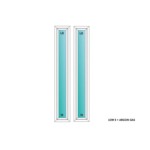 [ELE1060WHPW TEMPERED] ELEVATE WINDOWS:1060 WH PW TEMPERED 12x72