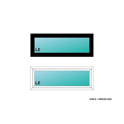 [ELE4016BLKPW] ELEVATE WINDOWS:4016 BLK PW 48x18
