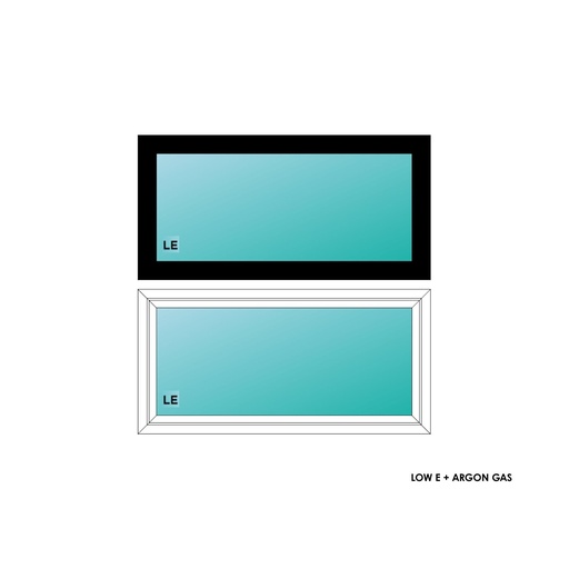[ELE4020BLKPW] ELEVATE WINDOWS:4020 BLK PW 48X24