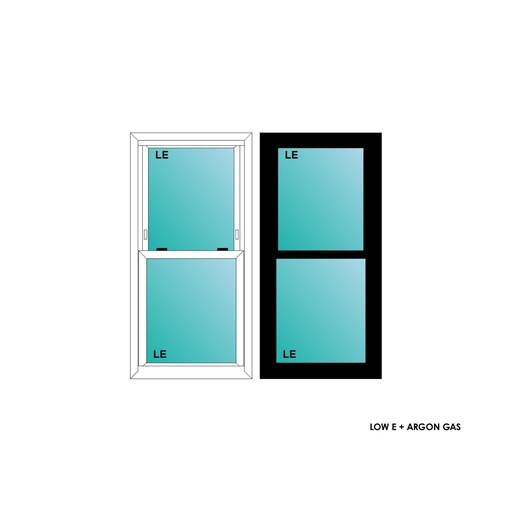 [ELE2040BLKSH] ELEVATE WINDOWS:2040 BLK SH 24X48