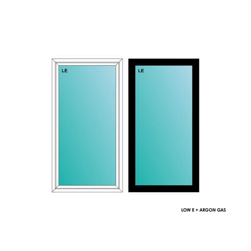 [ELE2850BLKPW] ELEVATE WINDOWS:2850 BLK PW 32X60