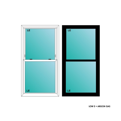 [ELE2850BLKSH] ELEVATE WINDOWS:2850 BLK SH 32X60