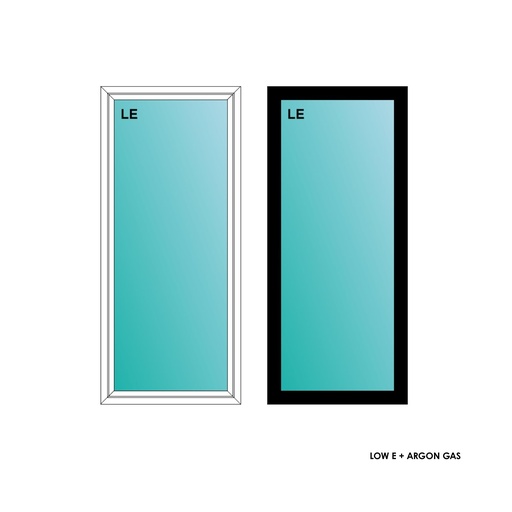 [ELE2860BLKPW] ELEVATE WINDOWS:2860 BLK PW 32X72