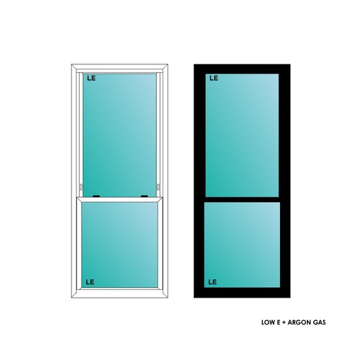 [ELE2660BLKSH] ELEVATE WINDOWS:2660 BLK SH 30X72