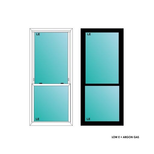 [ELE2860BLKSH] ELEVATE WINDOWS:2860 BLK SH 32X72