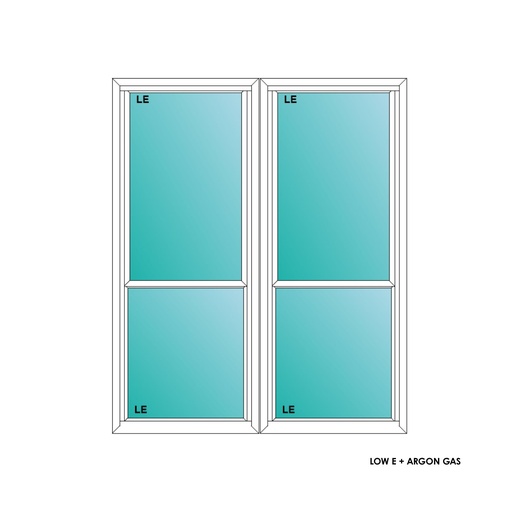 [ELE5060WHTWSH] ELEVATE WINDOWS:5060 WH TWIN SH 60X72 A2