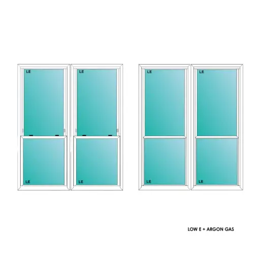 [ELE5060WHTWSH] ELEVATE WINDOWS:5060 WH TWIN SH 60X72 A2