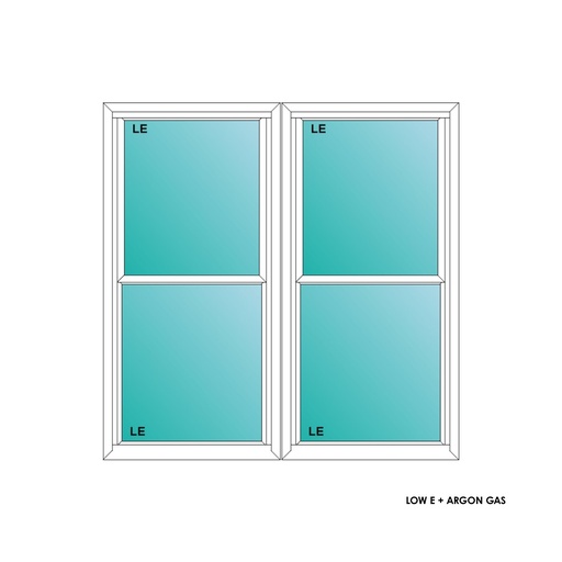 [ELE6050WHTWSH] ELEVATE WINDOWS:6050 WH TWIN SH 72X60 B8