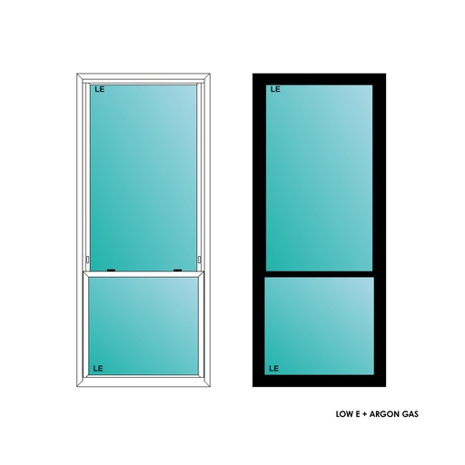 [ELE3080BLKSH] ELEVATE WINDOWS:3080 BLK SH 36X96