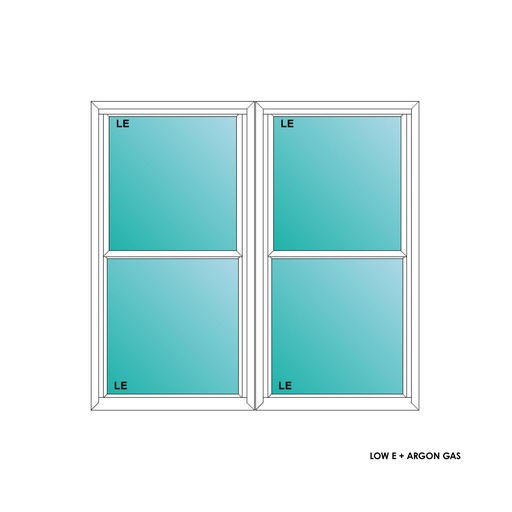 [ELE6060WHTWSH] ELEVATE WINDOWS:6060 WH TWIN SH 72X72 A8