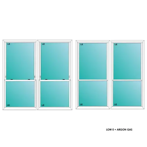 [ELE6060WHTWSH] ELEVATE WINDOWS:6060 WH TWIN SH 72X72 A8