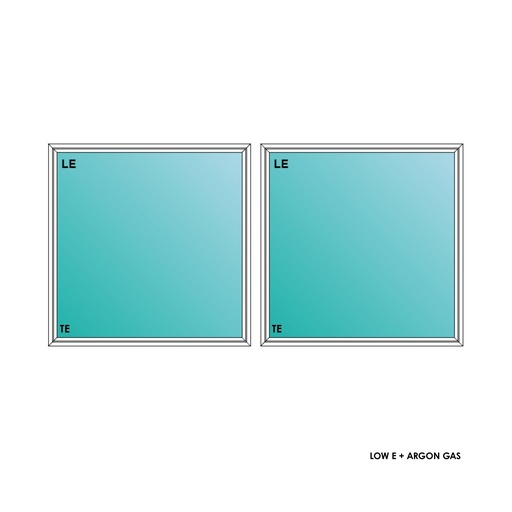 [ELE6060WHPW TEMPERED] ELEVATE WINDOWS:6060 WH PW 72X72 A9