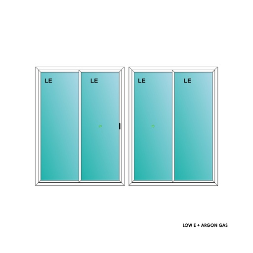 [ELE5068PDSLWH] ELEVATE WINDOWS:5068 SLIDING PATIO DOOR 60X80
