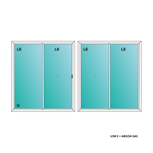 [ELE6068PDSL] ELEVATE WINDOWS:6068 SLIDING PATIO DOOR 72X80
