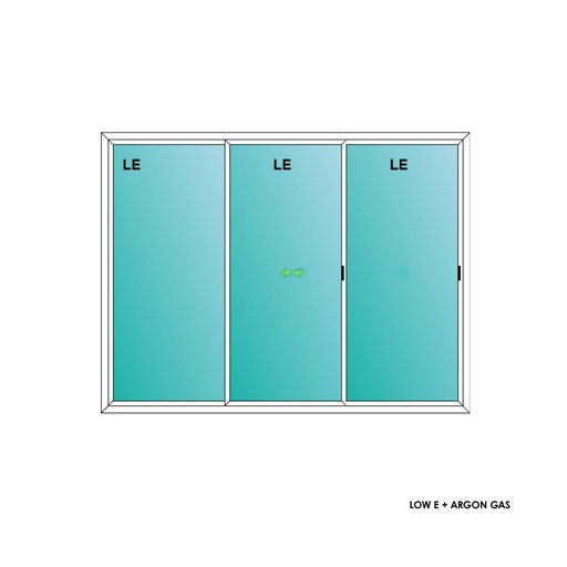 [ELE9068PDSLWH] ELEVATE WINDOWS:9068 SLIDING PATIO DOOR 108X80