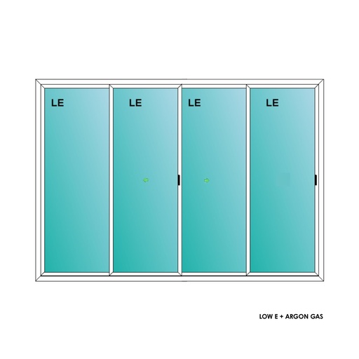 [ELE10068PDSLWH] ELEVATE WINDOWS:10068 SLIDING PATIO DOOR 120X80