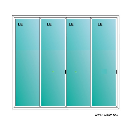 [ELE12080PDSL] ELEVATE WINDOWS:12080 SLIDING PATIO DOOR 144X96