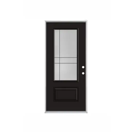 [1026L-EXFD] EXTERIOR DOOR:EXTERIOR FIBERGLASS WITH GBG FLUSH GLAZED 2PAN LH 3'0 x 6'8" **1026L**