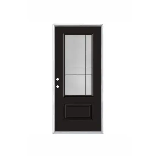 [1026R-EXFD] EXTERIOR DOOR:EXTERIOR FIBERGLASS WITH GBG FLUSH GLAZED 2PAN RH 3'0 x 6'8" **1026R**