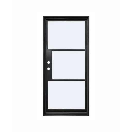[IRON2000RH] IRON DOOR -3 ft. x 8 ft. Single Exterior Wrought Iron Door low e right hand