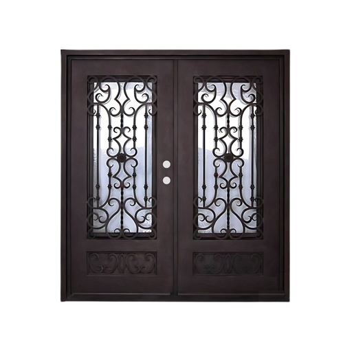 [IRON3100LH] IRON DOOR - 6 ft x 6 ft . 8inch double door low e left hand