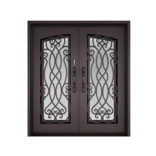 [IRON5600LH] IRON DOOR - 72 X80 LH Palencia Double Wrought Iron Entry Door Left Swing