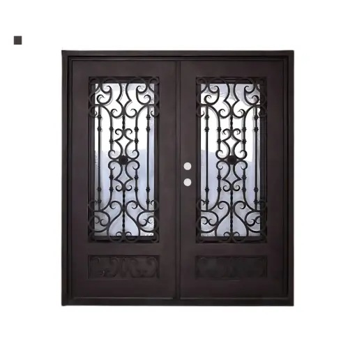 [IRON3100RH] IRON DOOR - 6 ft x 6 ft . 8inch double door low e right hand