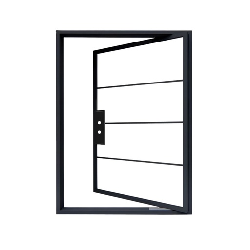 [IRON4904RH] IRON DOOR -   Exterior 4 Lite French Pivot Door with Clear Low-E Glass right hand IRON4904 6080