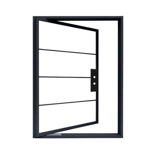 [IRON4906LH] IRON DOOR -   Exterior 4 Lite French Pivot Door with Clear Low-E Glass left hand IRON4906 6090
