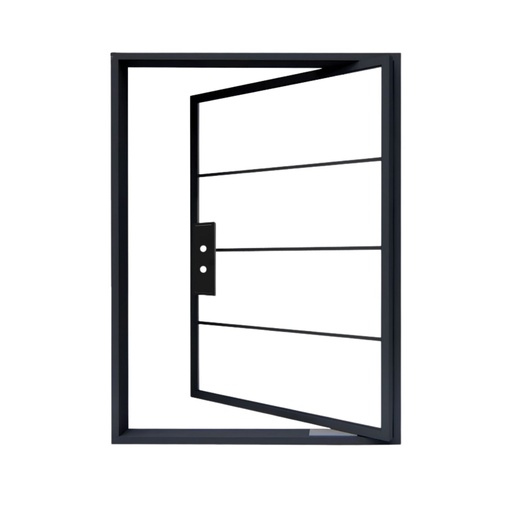 [IRON4906RH] IRON DOOR - Exterior 4 Lite French Pivot Door with Clear Low-E Glass right hand IRON4906 6090